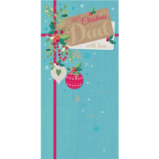 Christmas Card (Single) - Dad 'Present Tag'