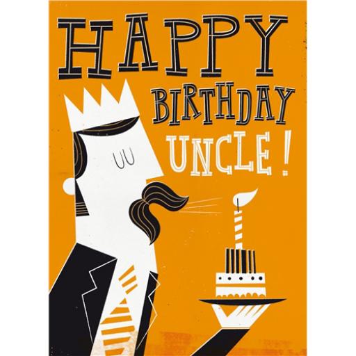 Family Circle Card - Blowing Out A Candle (Uncle)