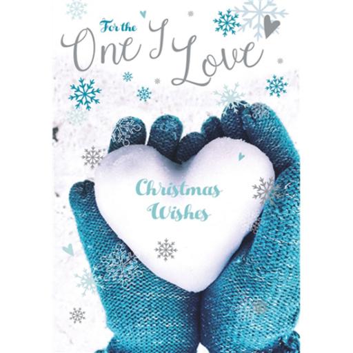 Christmas Card (Single) - One I Love 'Heart Shaped Snowball'