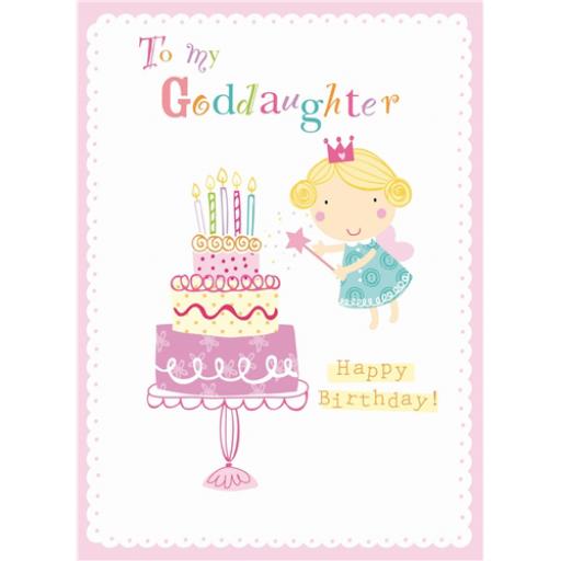 Family Circle Card - Birthday Fairy (Goddaughter)