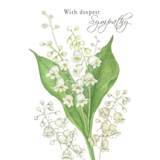 Sympathy Card - Lily Of The Valley