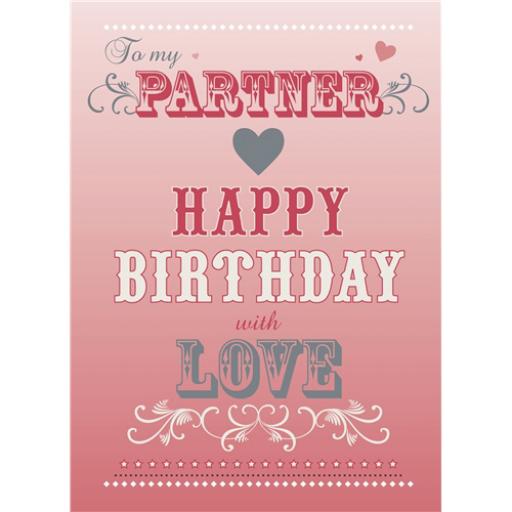 Family Circle Card - Birthday Text (Partner)