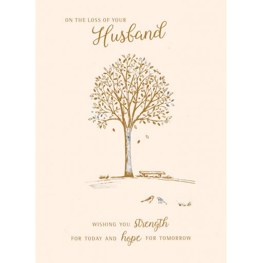 Sympathy Card - Tree (Husband)