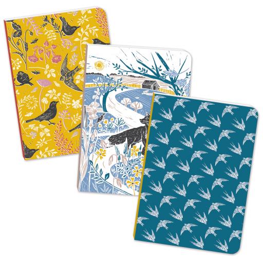 RSPB Natures Print - A6 Mini Notebooks - Swallows/Fox/Birds