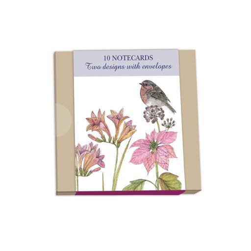 Notecard Wallets (10 Cards) - Robin & Blue Tit