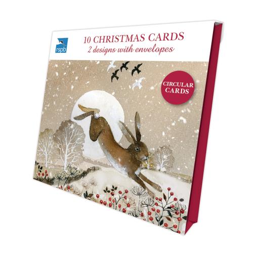 RSPB Luxury Xmas Cards (10) - Moonlit Winter