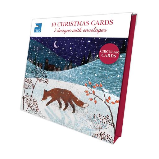 RSPB Luxury Xmas Cards (10) - Wintery Night