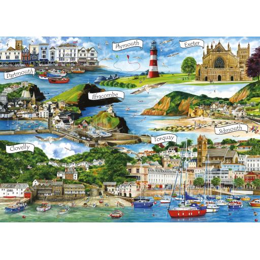 1000 Piece Jigsaw Puzzle - Devon Montage