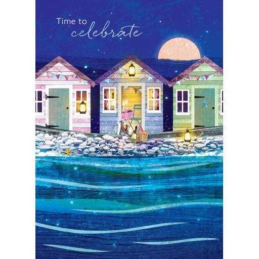 Lantern Lights Card Collection - Beach Huts