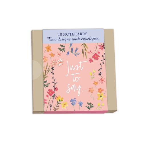 Notecard Pack (10 Cards) - Floral Note