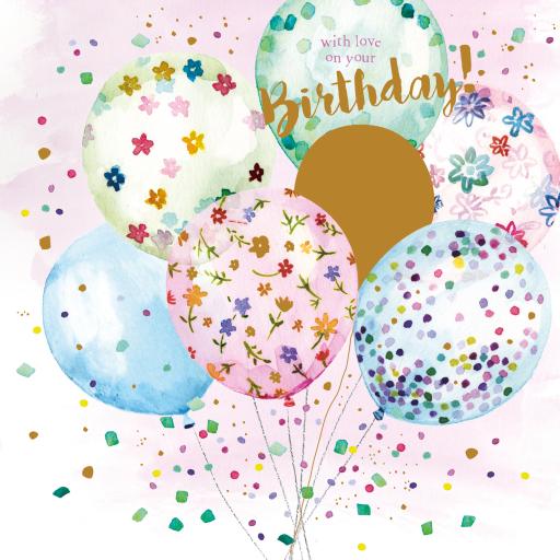 Birthday Treats Card Collection - Pretty Balloons