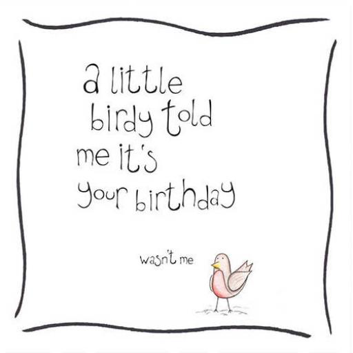 Alecs Cards Card - Little birdy