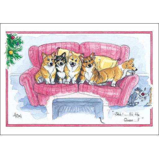 Christmas Card - Alisons Animals - The Queen's Speech