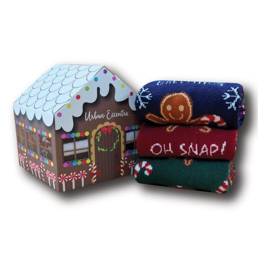 Socks - Gingerbread House (3 Pair Pack)