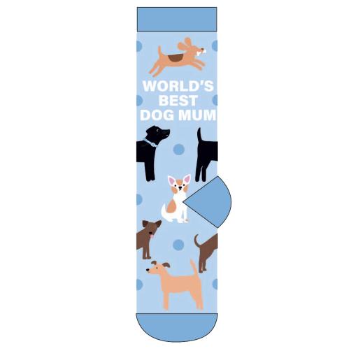 Socks - World's Best Dog Mum (1 Pair)