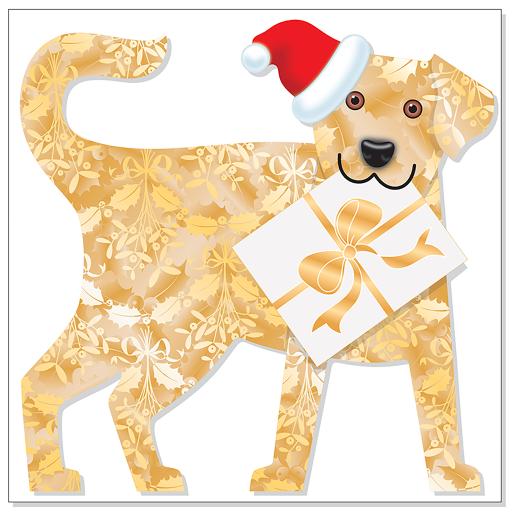 Special Delivery Card Collection - Dog - Mistletoe