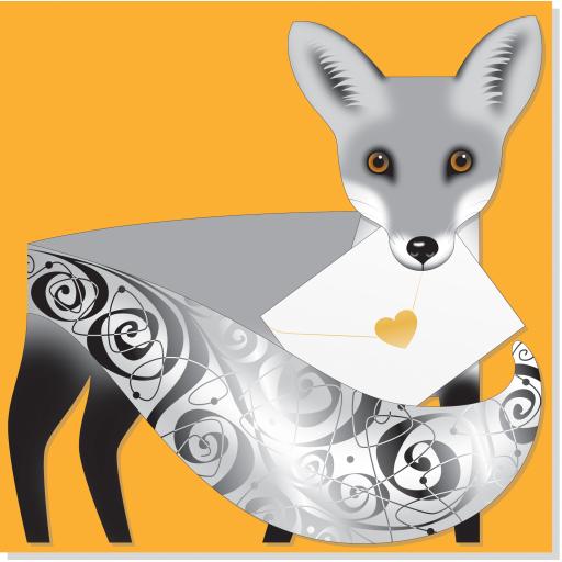Special Delivery Card Collection - Fox - Silver